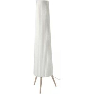 ÖKENSAND Floor lamp, beech/white